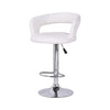 Jessar - Davis Collection Adjustable Height Swivel Stools, Set of 2, White - 76-6-01546x2 - Mounts For Less