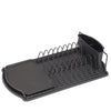 Jessar - Dish Basket with Plastic Tray and Cutlery Holder, Black - 76-6-00805 - Mounts For Less