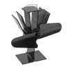 Jessar - Eco Fan for Wood Stove, Classic Collection, Black - - Mounts For Less