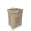 Jessar - Fabric Laundry Basket, 36 x 28 x 56 cm, Beige - 76-6-00446 - Mounts For Less