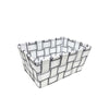Jessar - Fabric Storage Basket, 19X14X9 cm, White - 76-6-00486 - Mounts For Less
