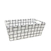 Jessar - Fabric Storage Basket, 30X18 X11.5 cm, White - - Mounts For Less