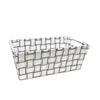 Jessar - Fabric Storage Basket, 30X18 X11.5 cm, White - 76-6-00487 - Mounts For Less