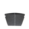 Jessar - Felt Storage Basket, 29.5 x 20.5 x 25 cm , Dark Gray - - Mounts For Less