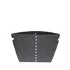 Jessar - Felt Storage Basket, 29.5 x 20.5 x 25 cm , Dark Gray - 76-6-00049 - Mounts For Less