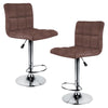 Jessar - Fixer Collection Adjustable Height Swivel Stools, Set of 2, Brown - 76-6-01530x2 - Mounts For Less