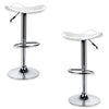 Jessar - Flex Collection Swivel Height Adjustable Stool, Set of 2, White - 76-6-01507x2 - Mounts For Less