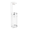 Jessar - Freestanding Bathroom Tissue Roll Holder, Silver - - Mounts For Less