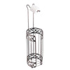 Jessar - Freestanding Bathroom Tissue Roll Holder, Silver - - Mounts For Less