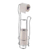 Jessar - Freestanding Toilet Paper Roll Holder for Bathroom, Silver - 76-6-00814 - Mounts For Less