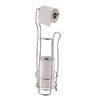 Jessar - Freestanding Toilet Paper Roll Holder for Bathroom, Silver - - Mounts For Less