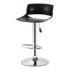 Jessar - Glamor Collection Adjustable Height Swivel Stool, Set of 2, Black - - Mounts For Less