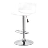 Jessar - Glamor Collection Adjustable Height Swivel Stool, Set of 2, White - - Mounts For Less