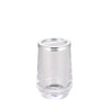 Jessar - Glass Bathroom Toothbrush Holder, Clear - - Mounts For Less