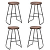 Jessar - Graham Collection Counter Stools, Set of 4, Brown - 76-6-01558x4 - Mounts For Less