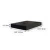 Jessar - Individual Wall Floating Shelf, 15.75" x 9.25" x 1.5", Black - - Mounts For Less
