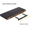 Jessar - Individual Wall Floating Shelf, 15.75" x 9.25" x 1.5", Black - - Mounts For Less