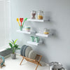 Jessar - Individual Wall Floating Shelf, 15.75" x 9.25" x 1.5", White - 76-6-01603 - Mounts For Less