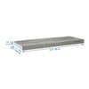 Jessar - Individual Wall Floating Shelf, 31.5" x 9.25" x 1.5", Grey - - Mounts For Less