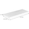 Jessar - Individual Wall Floating Shelf, 31.5" x 9.25" x 1.5", White - 76-6-01611 - Mounts For Less
