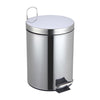 Jessar - Metal Trash Can with Pedal, 20 Liter Capacity, Silver - 76-6-00838 - Mounts For Less