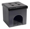 Jessar - Ottoman / Footstool With Animal Hideout, From The Maddox Collection, Black - 76-6-01532 - Mounts For Less