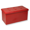 Jessar - Ottoman / Storage Footrest, Rectangular, From the Acadia Collection, Red - 76-6-01523 - Mounts For Less