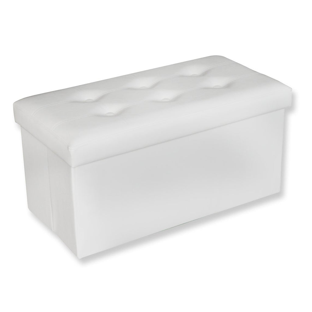 Jessar - Ottoman / Storage Footrest, Rectangular, From the Acadia Collection, White - 76-6-01522 - Mounts For Less