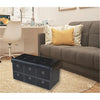 Jessar - Ottoman / Storage Footrest, Rectangular with Drawers, From the Acadia Collection, Black - 76-6-01526 - Mounts For Less