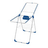 Jessar - Premium Quality Clothes Drying Rack, Foldable, White and Blue - 76-6-00799 - Mounts For Less