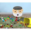 Jessar - Round Ottoman / Footstool with Storage For Children, From The Diego Collection, Dog Pattern - - Mounts For Less