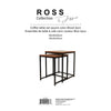 Jessar - Set of 2 Square Side Tables, From the Ross Collection, Brown - 76-6-01587 - Mounts For Less