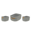 Jessar - Set of 3 Braided Storage Baskets, Gray - 76-6-00276 - Mounts For Less