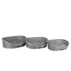 Jessar - Set of 3 Pet Beds With Cushion, Gray - 76-6-00287 - Mounts For Less