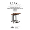 Jessar - Set of 3 Side Tables, From the Eden Collection, Brown Wood Grain - 76-6-01593 - Mounts For Less