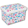 Jessar - Small Ottoman / Footstool with Storage for Children, From the Mimo Collection, Owls Pattern - 76-6-01539 - Mounts For Less