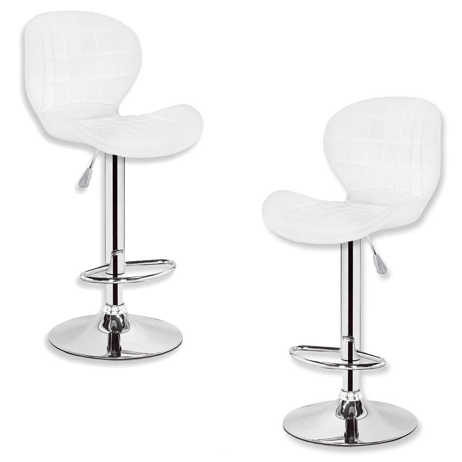 Jessar - Upper Collection Adjustable Swivel Stool, Set of 2, White - 76-6-01504x2 - Mounts For Less