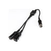 Kenwood CA-Y107MR Y-Splitter Cable For Additional KCA-RC107MR Marine Remotes, Black - - Mounts For Less