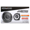 Kenwood KFC-1366S 5.25" Coaxial Speakers Sport Series 250W, For Car, Black - 46-KFC-1366S - Mounts For Less