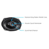 Kenwood KFC-6986PS 6x9" Oval 4-way Speakers, 600W, For Car, Black - 46-KFC-6986PS - Mounts For Less