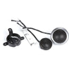 Kenwood KFC-P710PS 6.5'' Component Speakers and Tweeters, For Car, Black - 46-KFC-P710PS - Mounts For Less