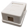 Keystone surface box white 1 bay - - Mounts For Less