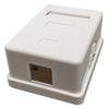 Keystone surface box white 1 bay - 98-ZKSM45-1 - Mounts For Less