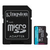 Kingston - Canvas Go MicroSD Plus Memory Card with SD Adapter, 128GB Capacity, Class 10, UHS-I, U3, V30, A2 - 78-135242 - Mounts For Less
