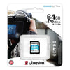 Kingston - Canvas Go Plus SD Memory Card, 64GB Capacity, Class 10, UHS-I, U3, V30 - 78-135246 - Mounts For Less