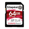 Kingston Canvas React SDHC Card Class 10 USH-1 100R/80W 64 GB - 78-122331 - Mounts For Less