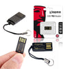 Kingston FCR-MRG2 Flash Reader USB 2.0 microSD / microSDHC Card Reader, Black - 78-000228 - Mounts For Less
