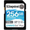 Kingston - SD Plus Canvas Go Memory Card, 256GB Capacity, Class 10, UHS-I, U3, V30 - 78-135233 - Mounts For Less