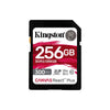 Kingston Technology - Canvas React Plus SD Memory Card, 256GB Capacity, UHS-II 4K/8K - 78-139492 - Mounts For Less