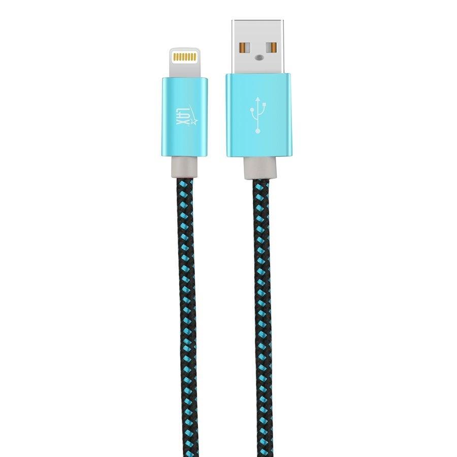 LAX - Lightning Cable, 10 Feet, Braided and Durable, Aqua - 78-131490 - Mounts For Less